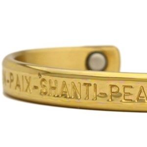 NEW Peace Brass Magnetic Bracelet by Sergio Lub